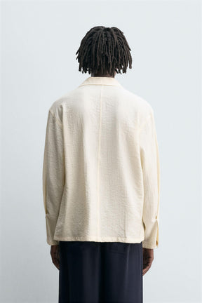 CREASED-EFFECT FLOWING SHIRT - Image 3