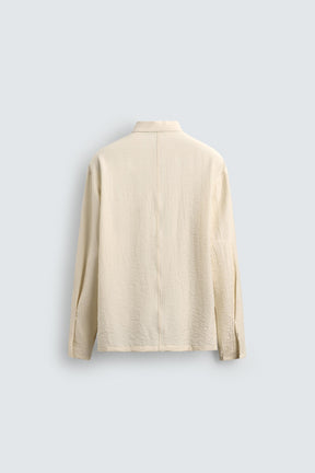 CREASED-EFFECT FLOWING SHIRT - Image 7