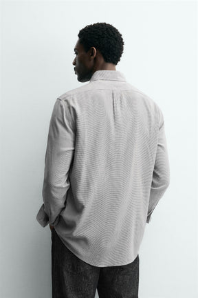 VISCOSE-WOOL BLEND CHECK SHIRT - Image 3