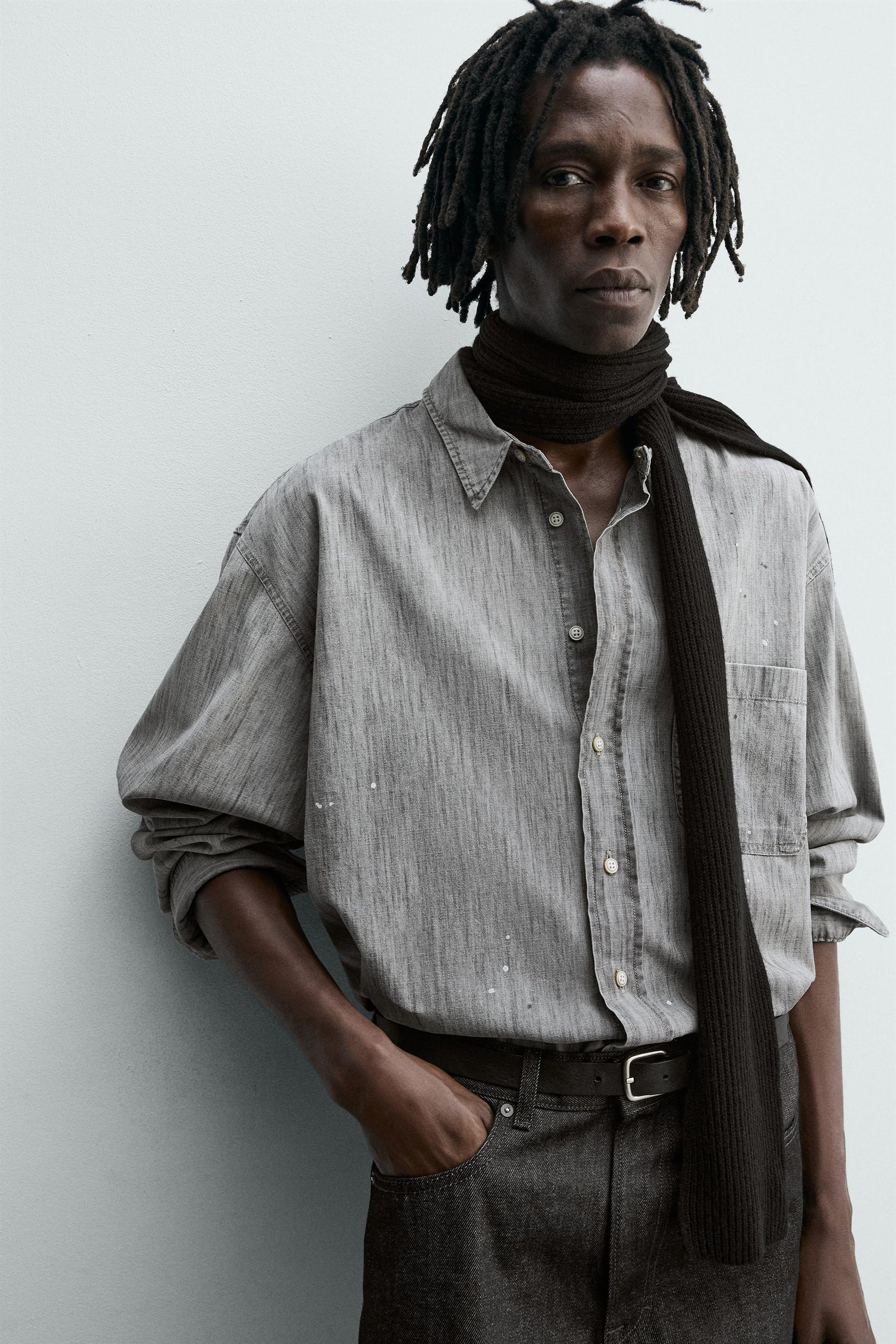 SPLASH-WASH DENIM SHIRT - Image 4