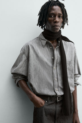 SPLASH-WASH DENIM SHIRT - Image 4