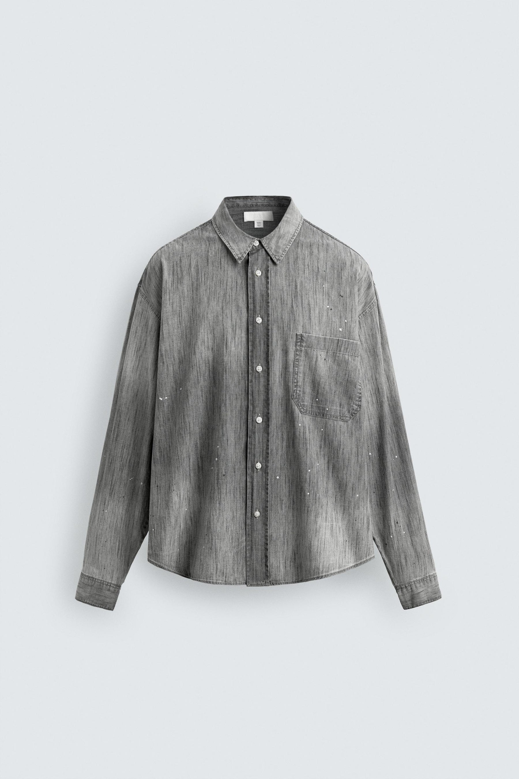 SPLASH-WASH DENIM SHIRT - Image 5