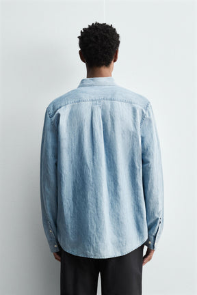 REGULAR FIT DENIM SHIRT - Image 3
