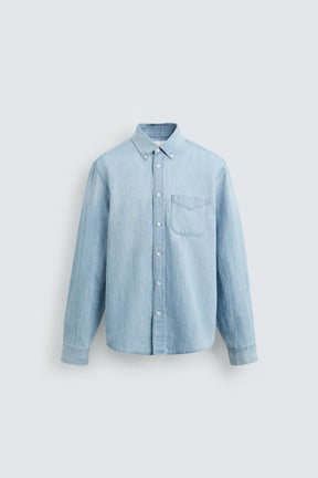 REGULAR FIT DENIM SHIRT - Image 7