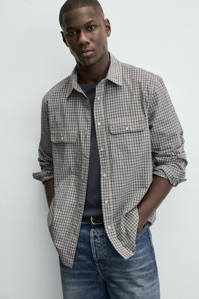 CHECK SHIRT WITH POCKETS - Image 6
