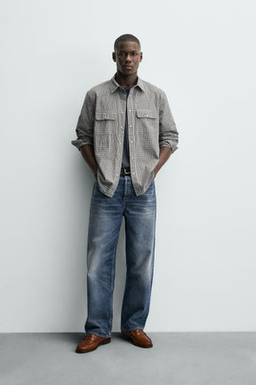 CHECK SHIRT WITH POCKETS - Image 1