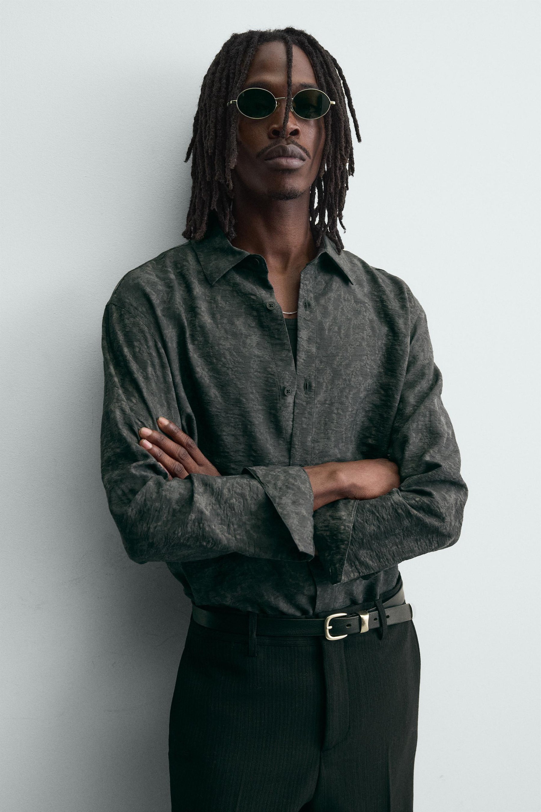 FLUID FLORAL JACQUARD SHIRT - Image 5