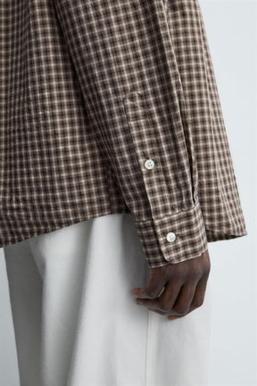 RELAXED FIT CHECK SHIRT - Image 6