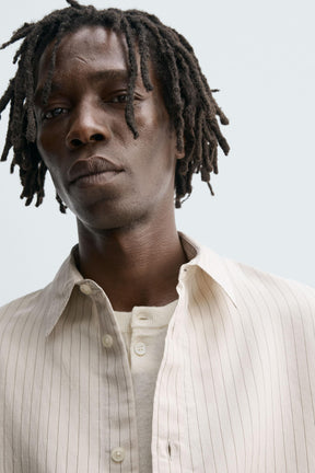 STRIPED RELAXED FIT SHIRT - Image 6