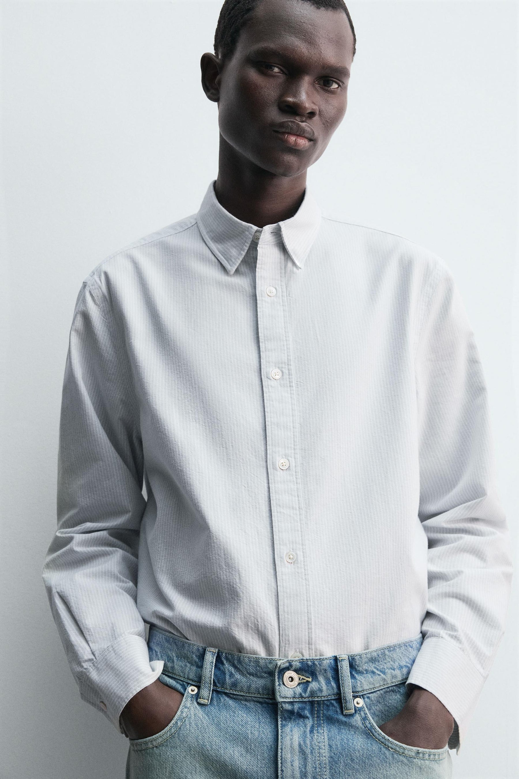 STRIPED OXFORD SHIRT - Image 5