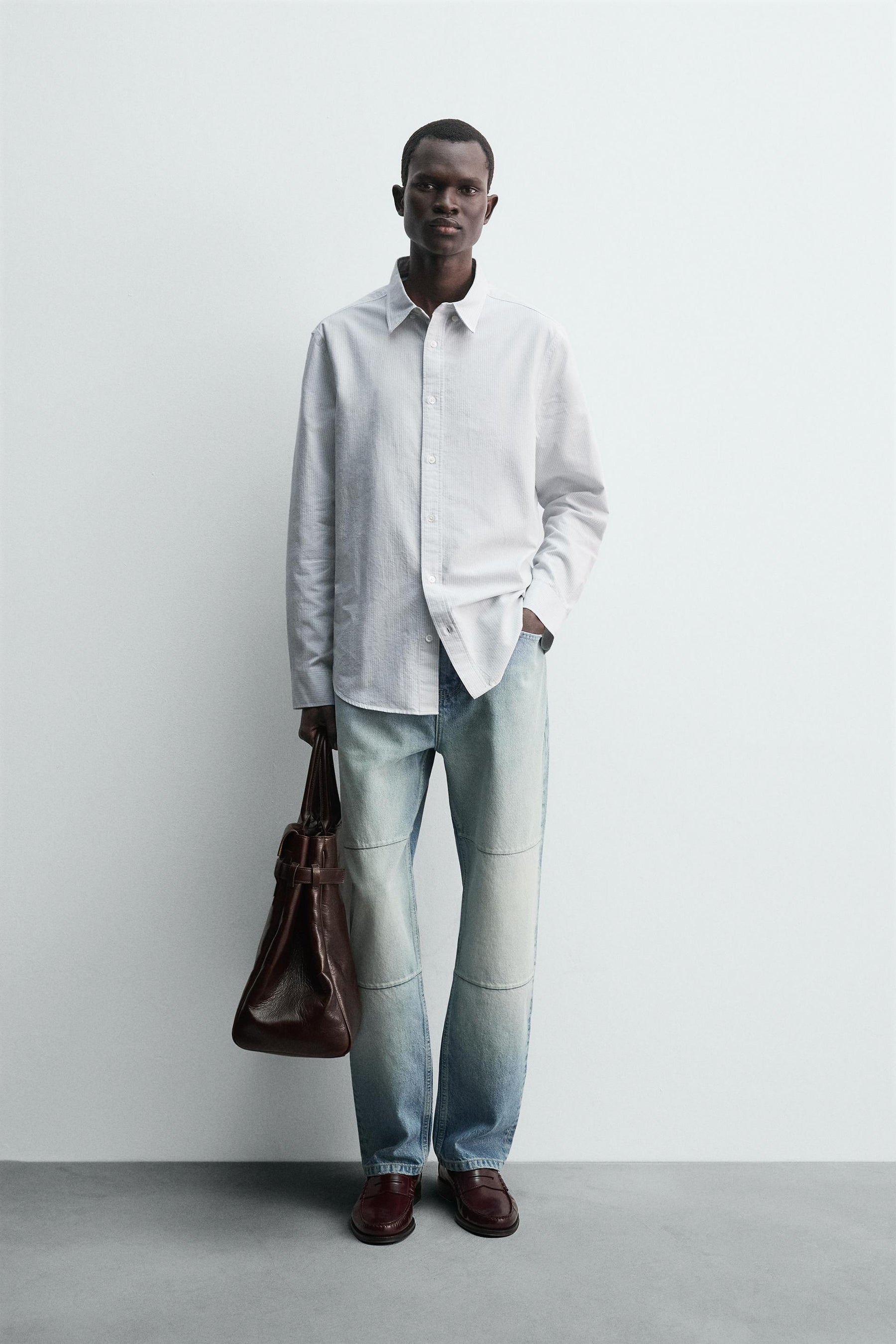 STRIPED OXFORD SHIRT - Image 1