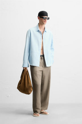LINEN/COTTON SHIRT - Image 4
