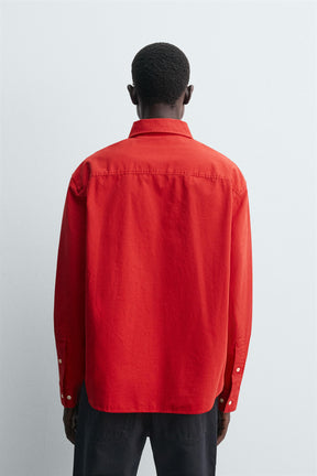 COMPACT COTTON RELAXED FIT SHIRT - Image 3