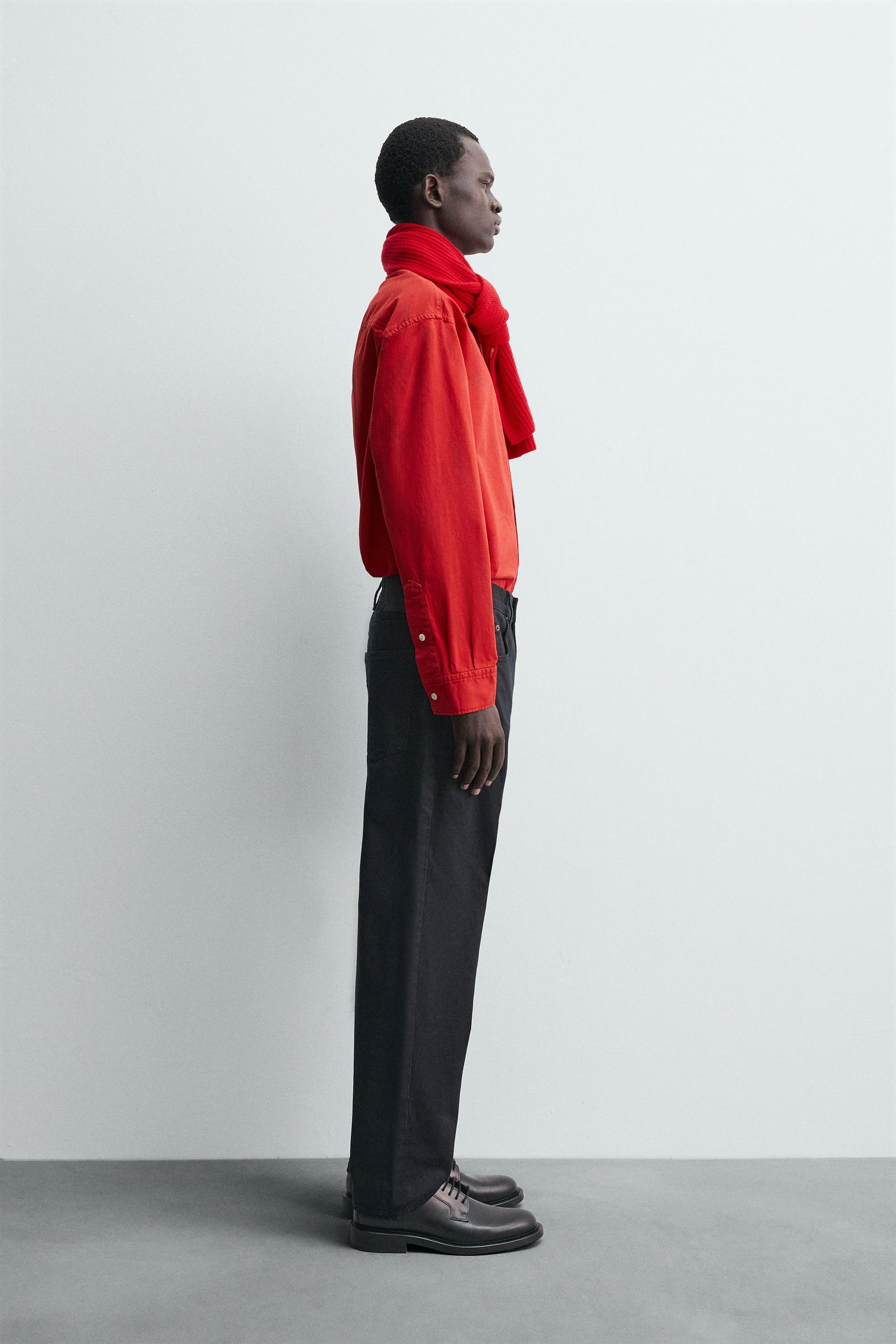 COMPACT COTTON RELAXED FIT SHIRT - Image 4