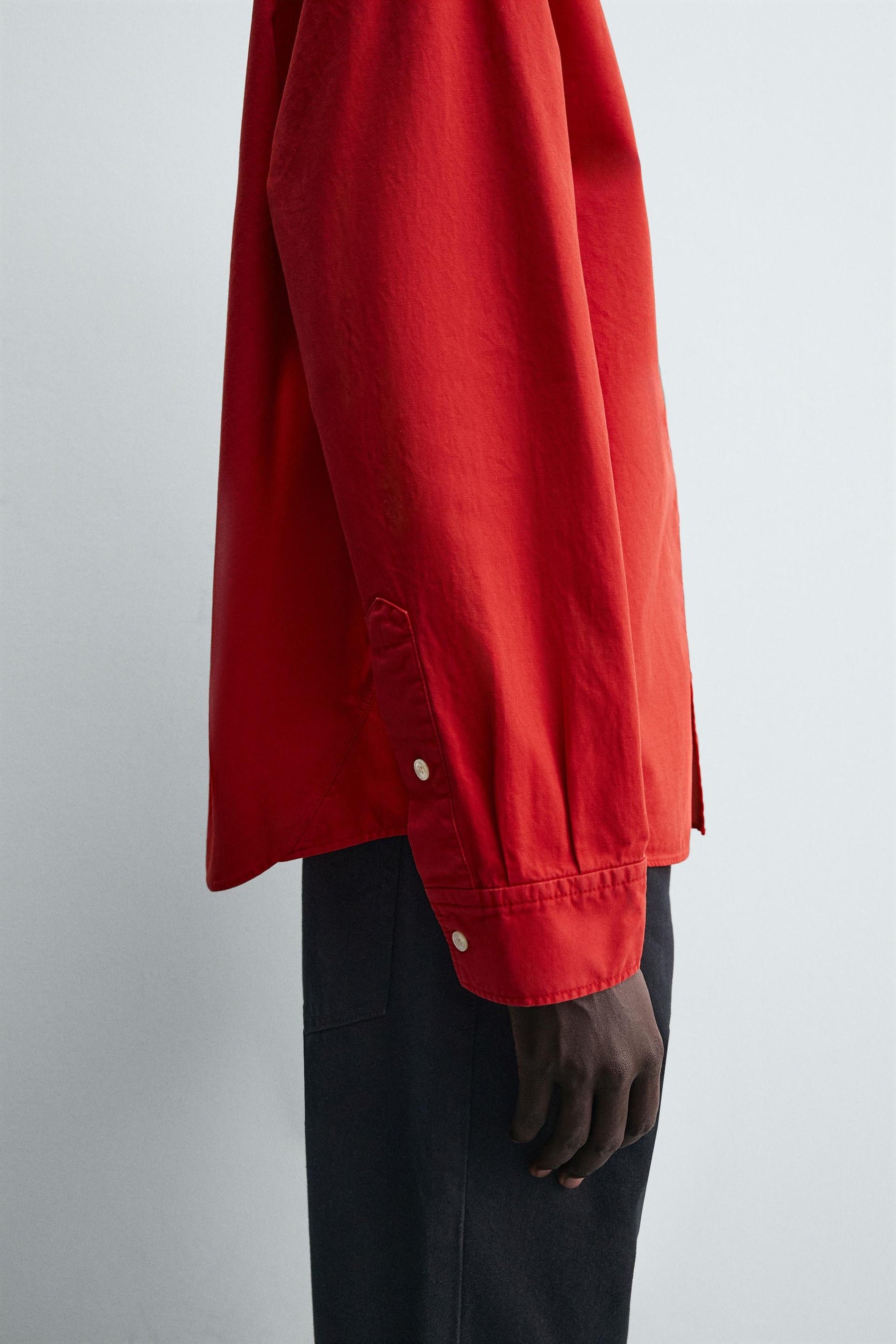 COMPACT COTTON RELAXED FIT SHIRT - Image 6