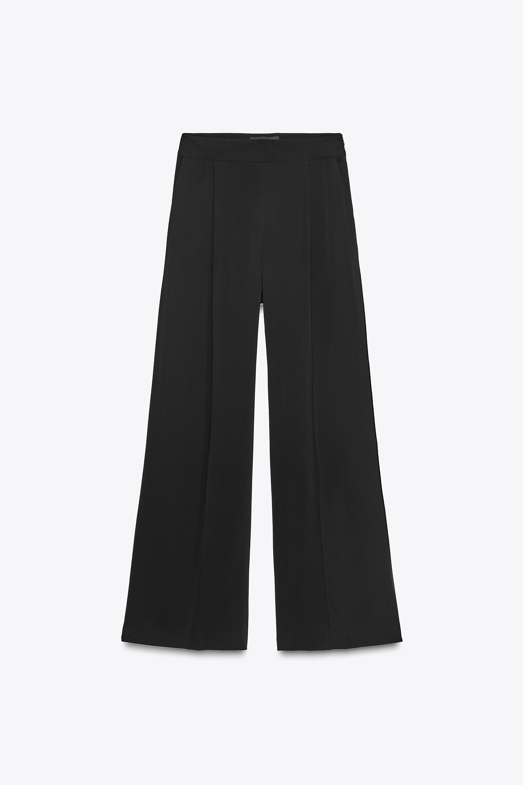 Loose-Fitting Darted Trousers