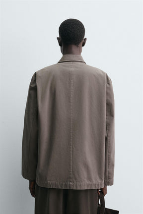 COTTON RELAXED FIT BLAZER - Image 3