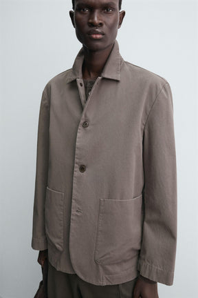 COTTON RELAXED FIT BLAZER - Image 6