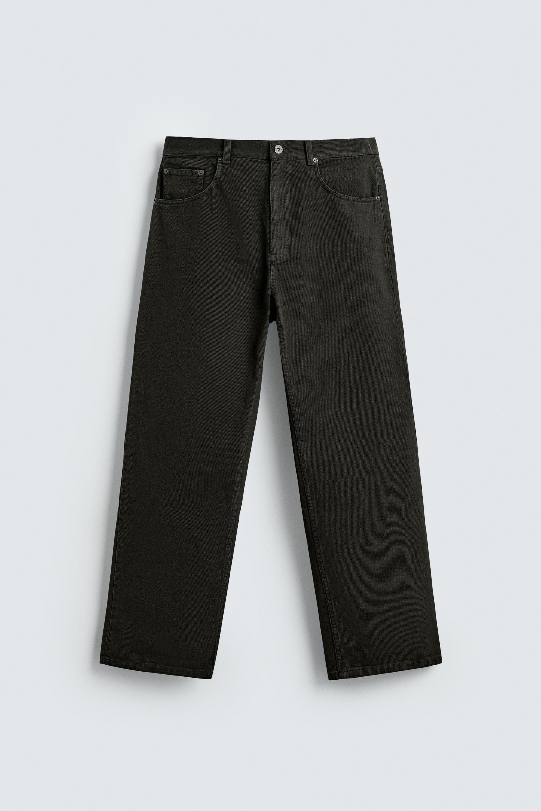 TEXTURED STRAIGHT-LEG TROUSERS - Image 7