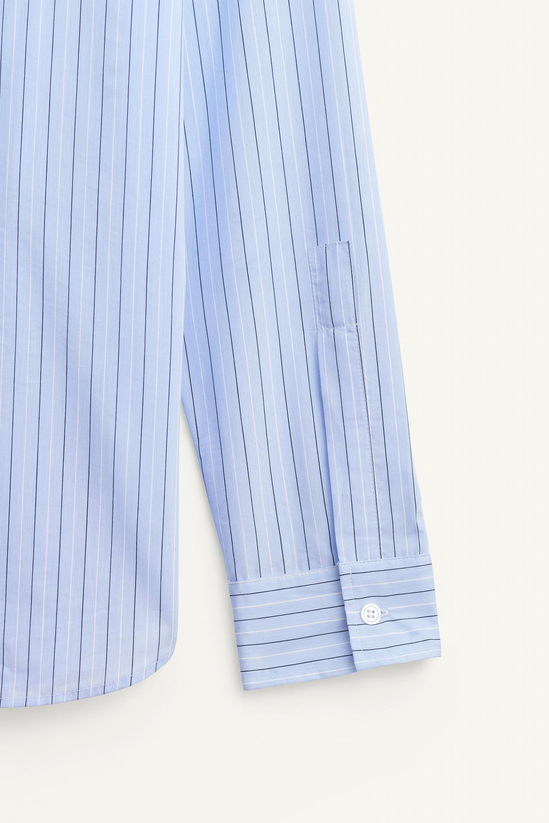 Striped Shirt with Contrast