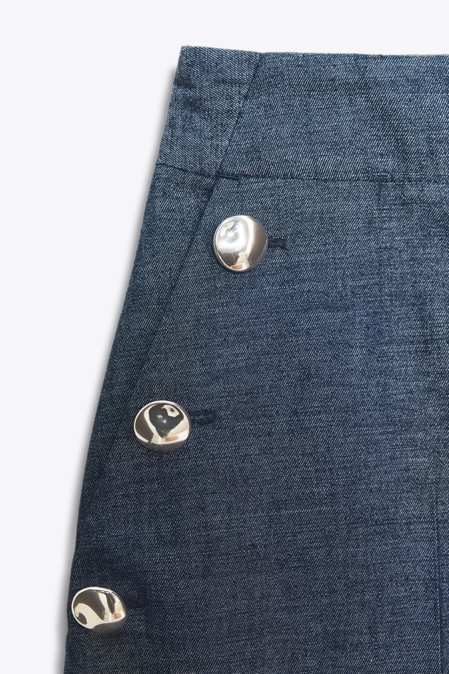 Linen Wide-Leg Trousers