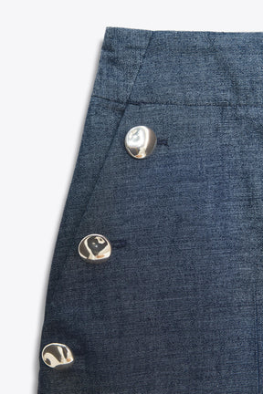 Linen Wide-Leg Trousers