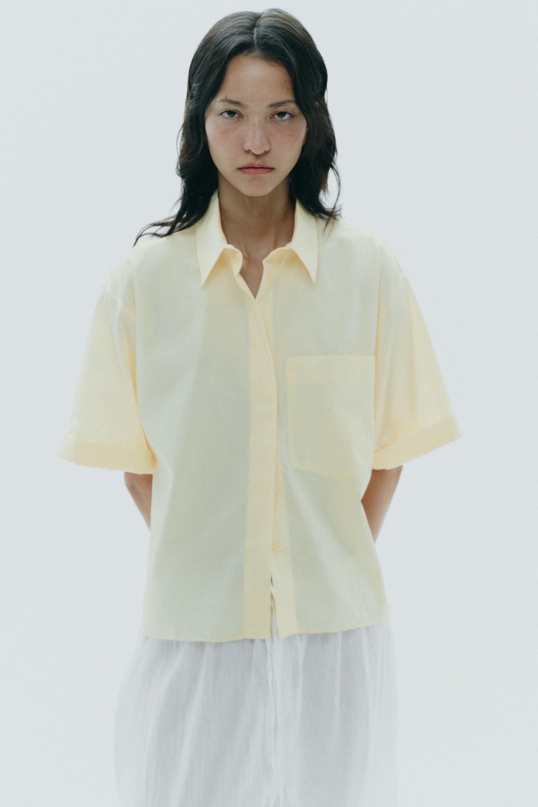POPLIN SHIRT WITH POCKET