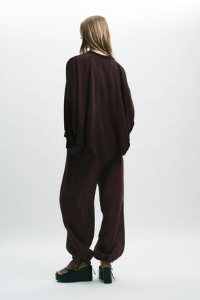 Satin Blouse with Sleeves