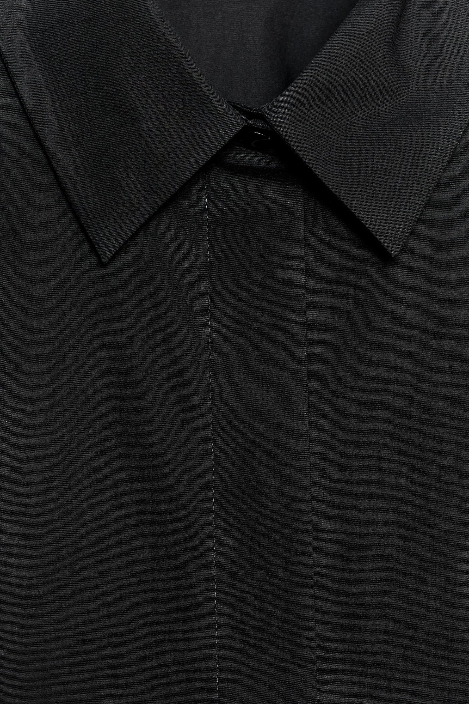 Poplin Wide-Sleeve Shirt