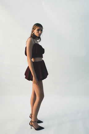 Strappy Balloon Blouse