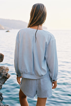 BOMBER JACKET WITH LINEN BLEND - Image 3