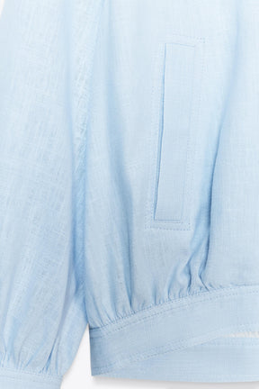 BOMBER JACKET WITH LINEN BLEND - Image 6