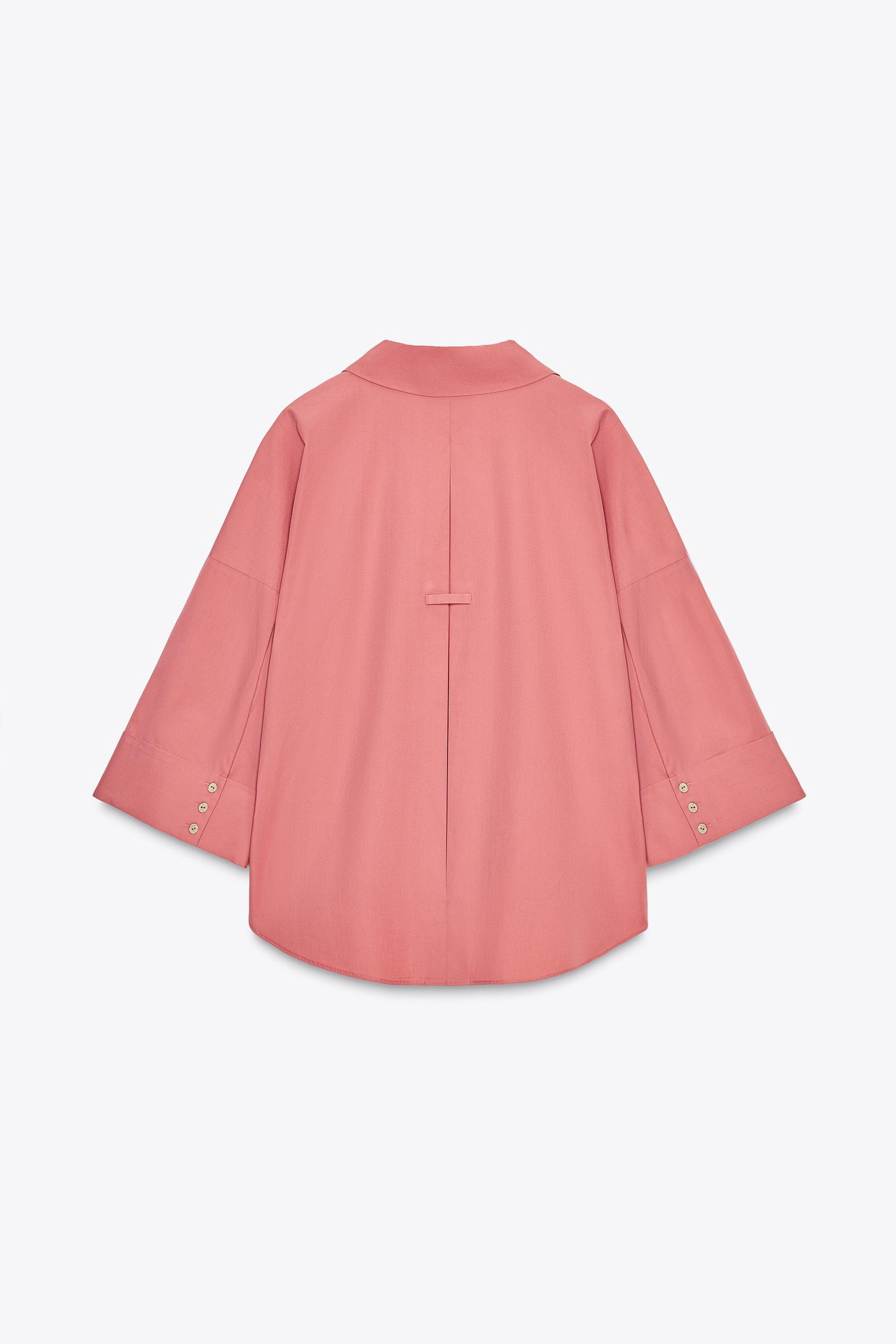 WIDE-SLEEVE POPLIN SHIRT