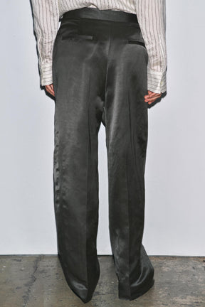 SATIN LINEN TROUSERS