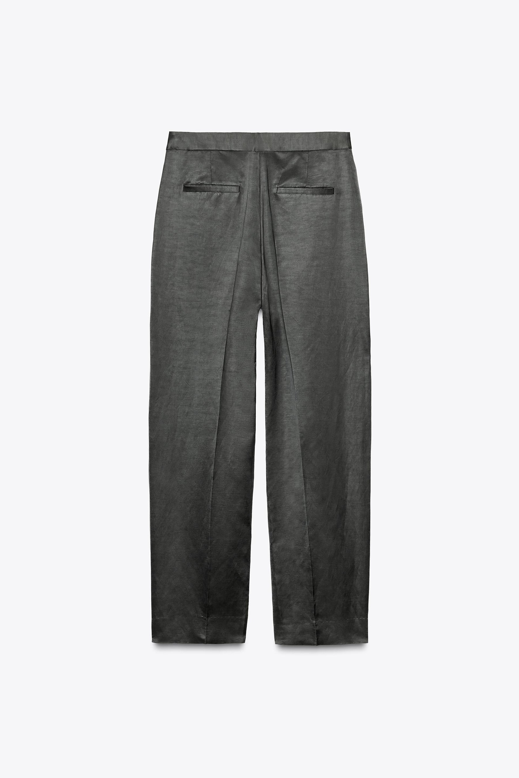 SATIN LINEN TROUSERS