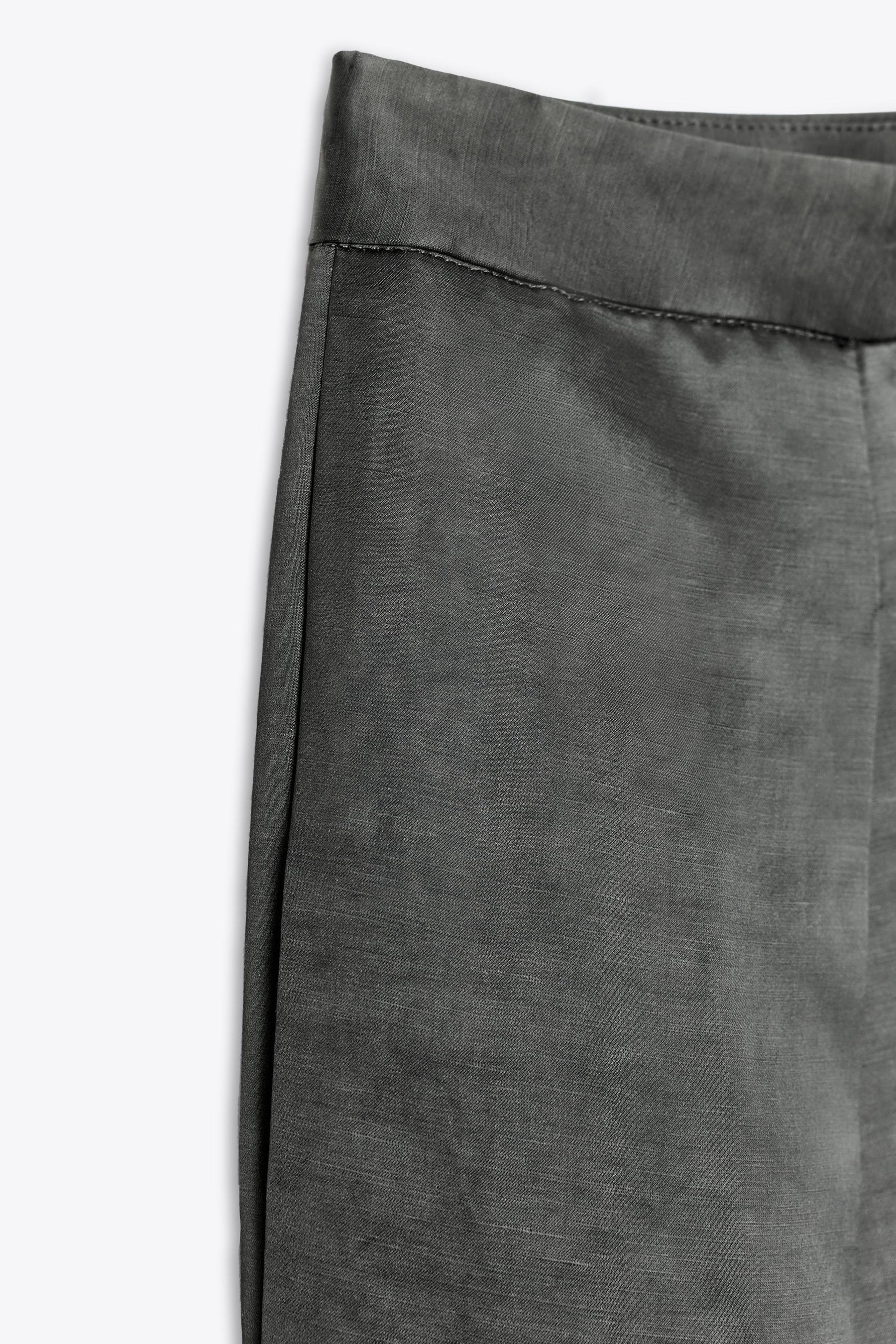 SATIN LINEN TROUSERS