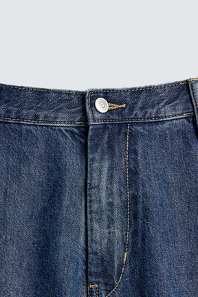 LIGHTWEIGHT DENIM STRAIGHT-LEG BERMUDA SHORTS - Image 8