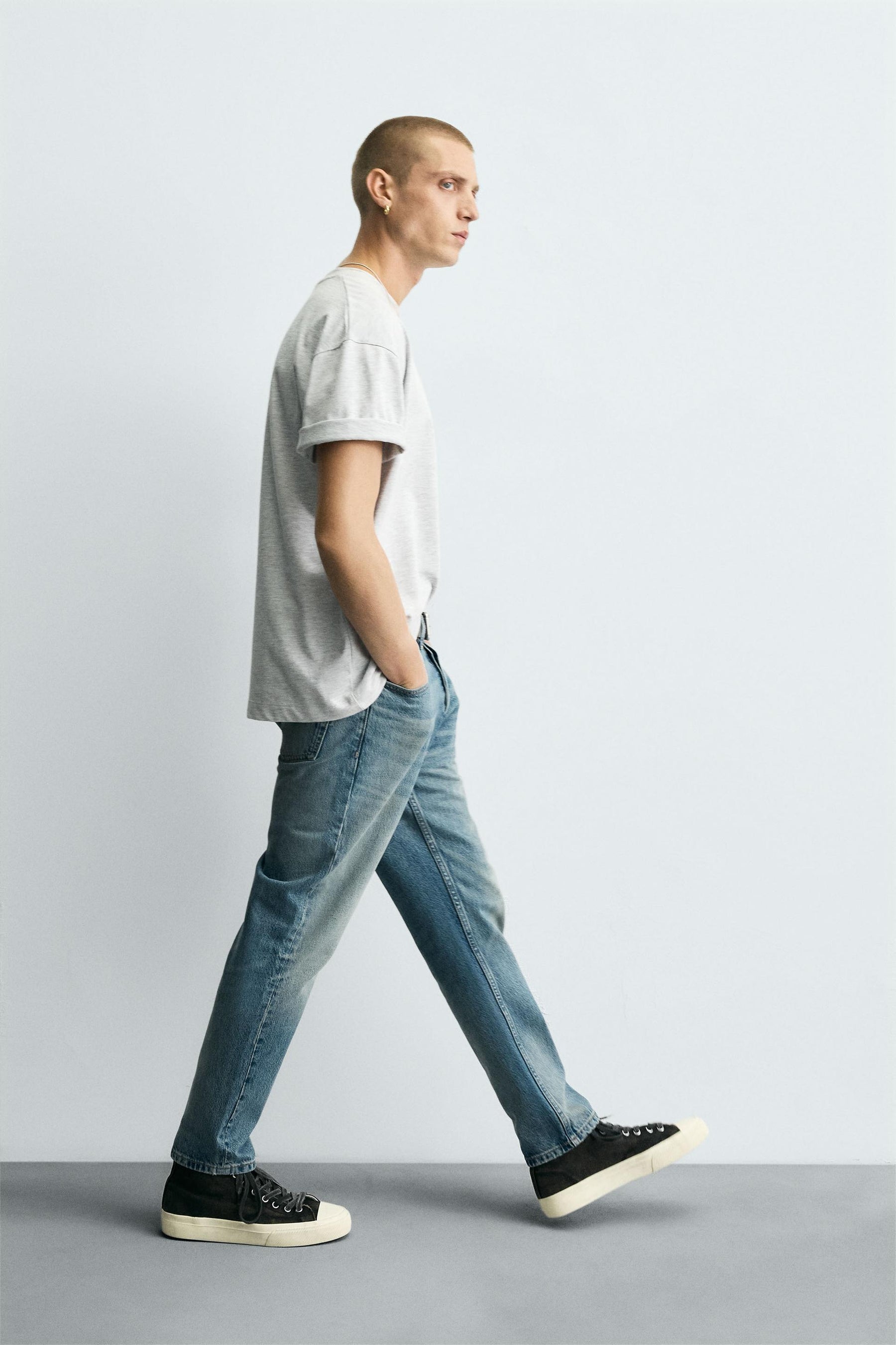 SLIM FIT CROPPED JEANS - Image 6
