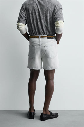 REGULAR FIT DENIM SHORTS - Image 3