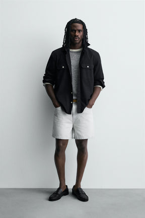 REGULAR FIT DENIM SHORTS - Image 1