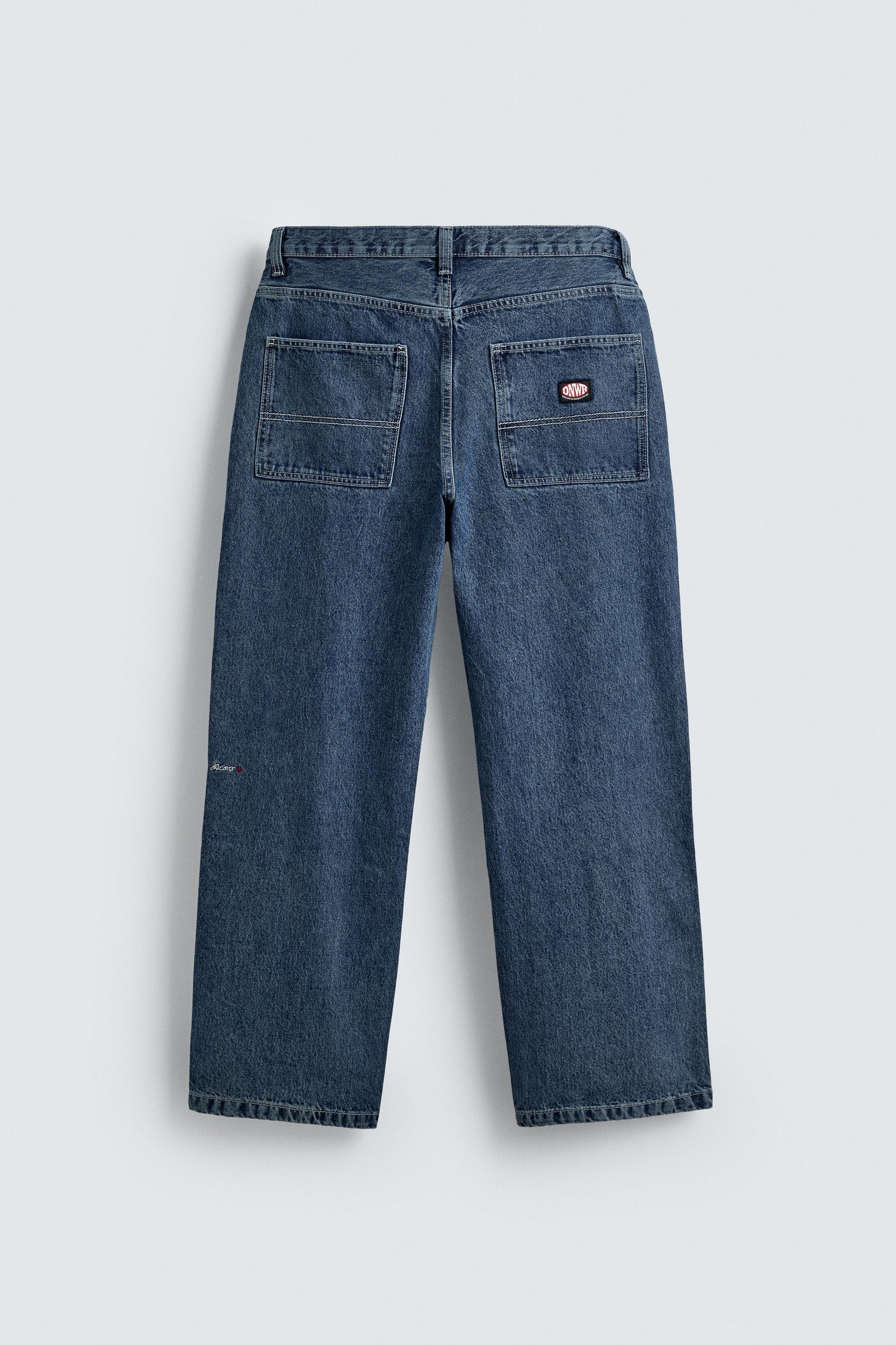 DENIM CHINO TROUSERS - Image 9