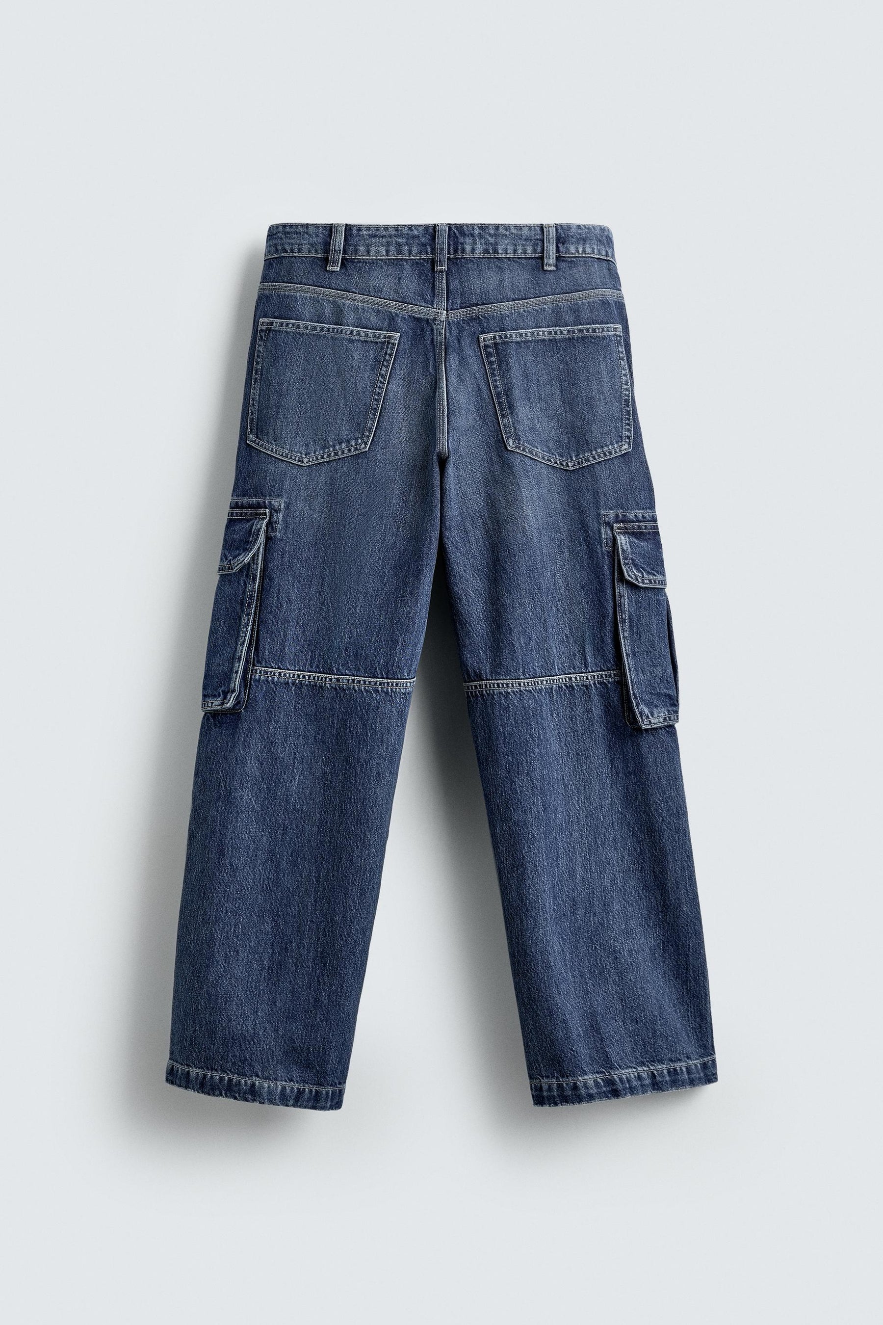 STRAIGHT FIT CARGO JEANS - Image 8