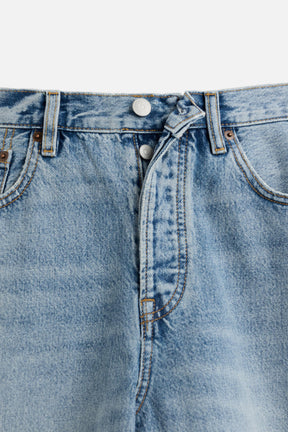 STRAIGHT-LEG DENIM BERMUDA SHORTS - Image 8