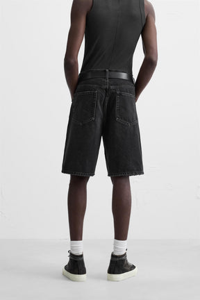 STRAIGHT-LEG DENIM BERMUDA SHORTS - Image 3