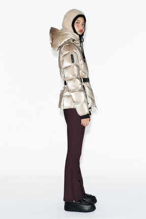 Water-resistant down jacket