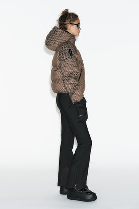 Water-resistant down jacket