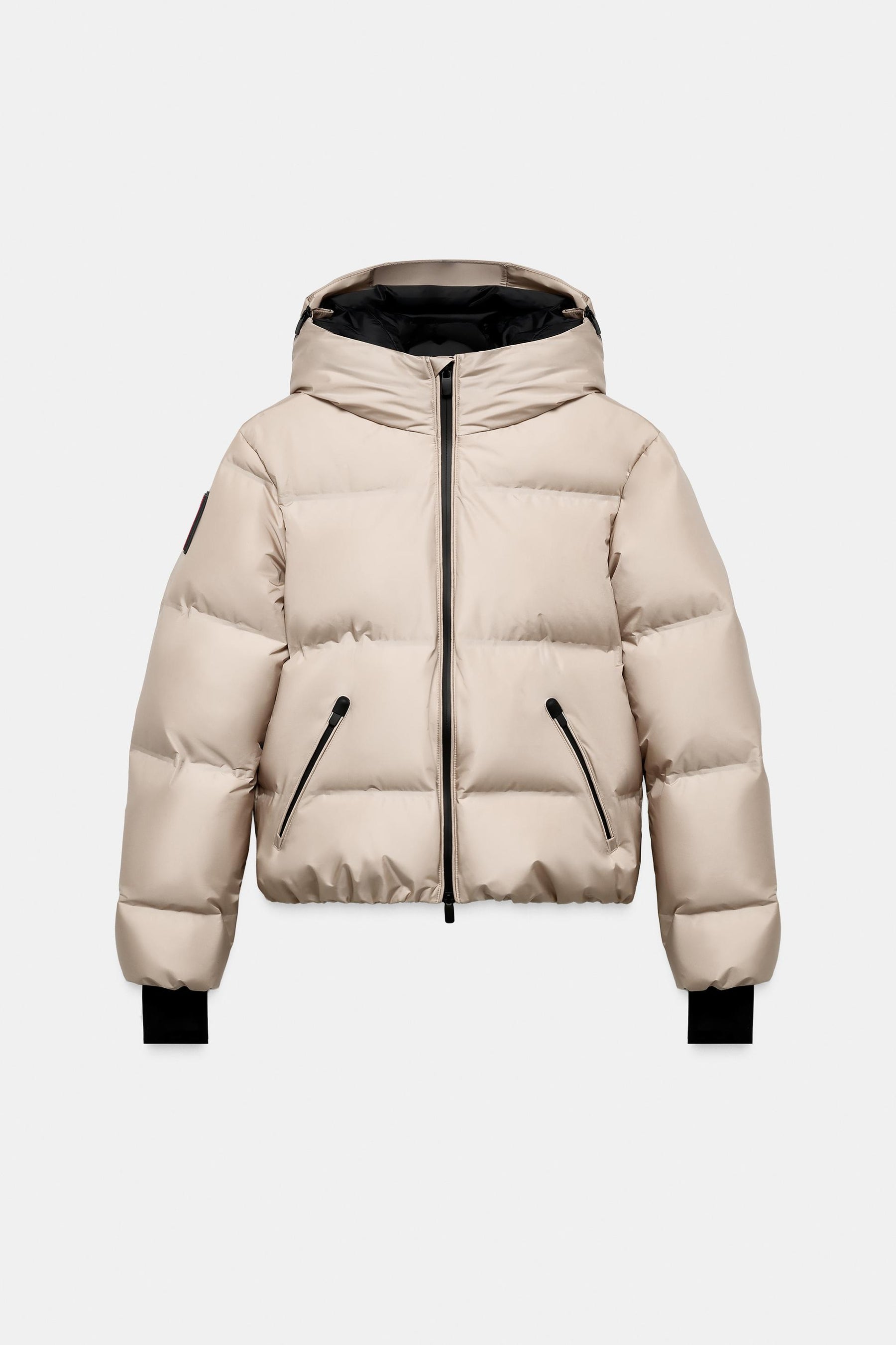 Water-resistant down jacket
