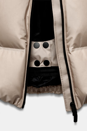 Water-resistant down jacket