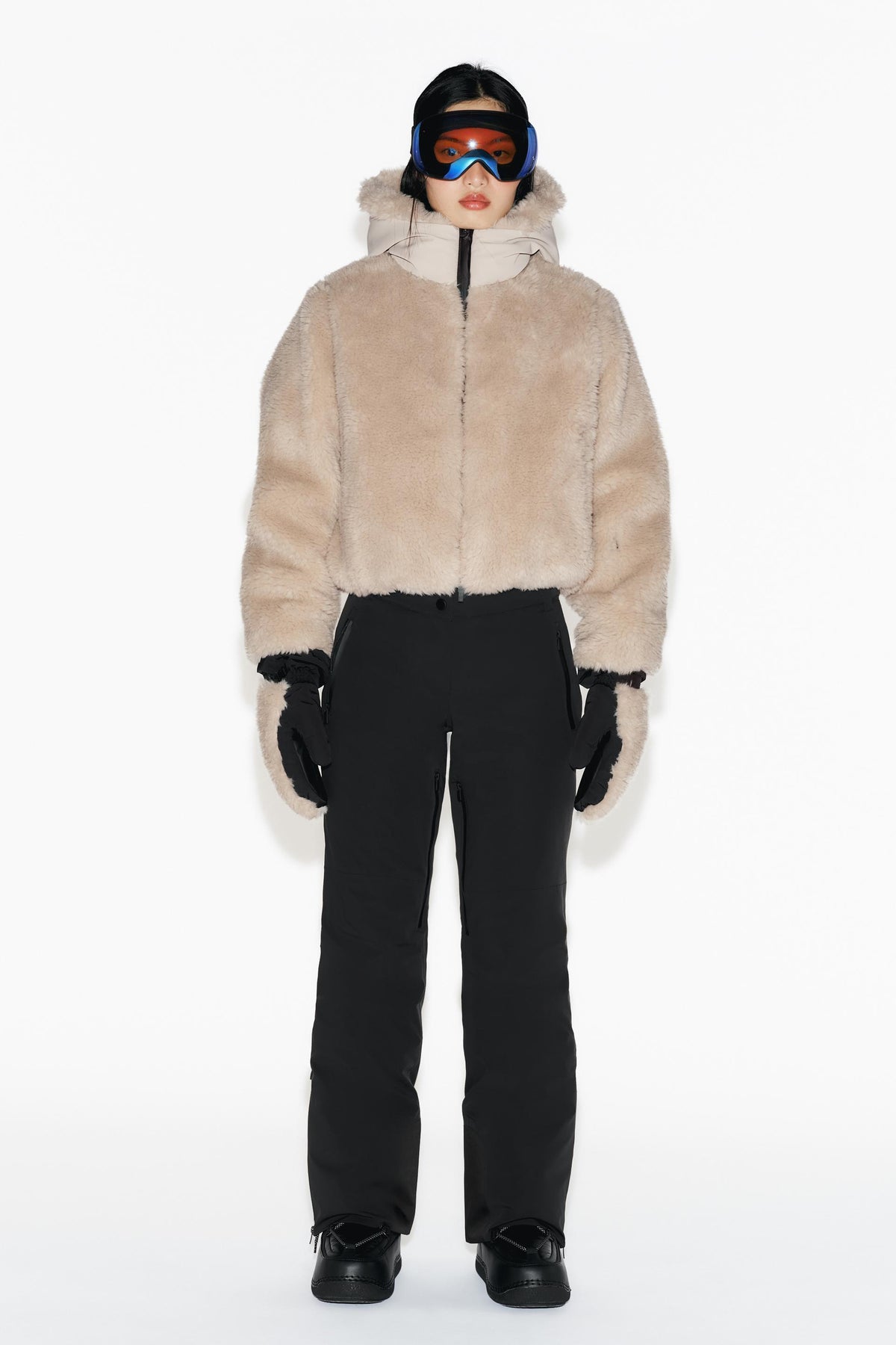 Faux Fur Hooded Ski