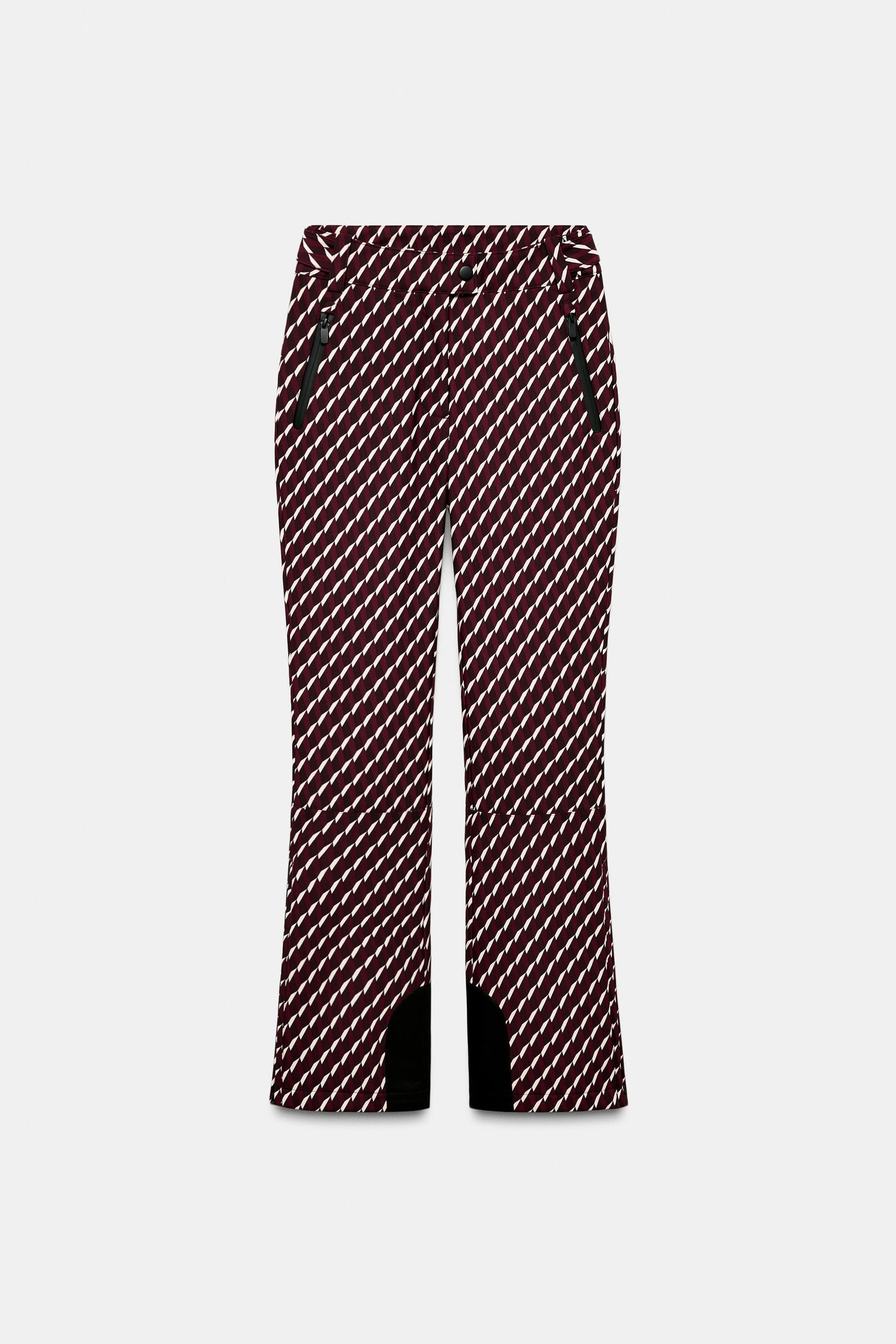 Water-resistant ski trousers